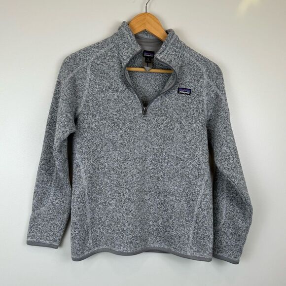 Patagonia Other - PATAGONIA Girls' Better Sweater 1/4 Zip Pullover Size XL Birch White Style 65695